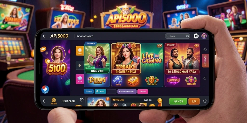 Tampilan gameplay Live Casino yang mendebarkan dan interaktif.