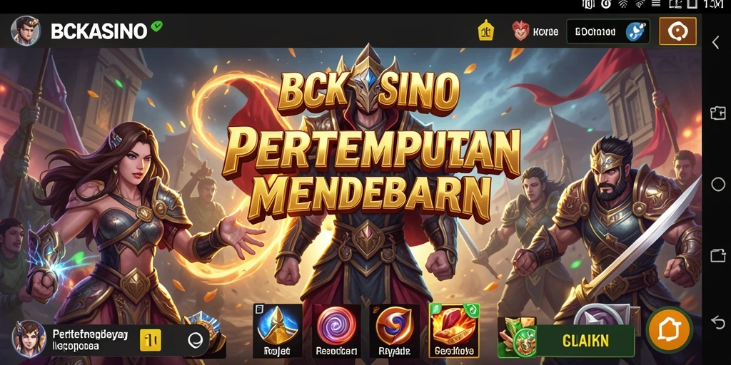 Tampilan aksi mendebarkan dalam game Battle Royale BCKASINO.