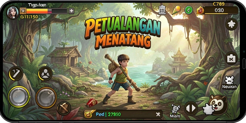 Screenshot C789 menampilkan momen petualangan yang mendebarkan.