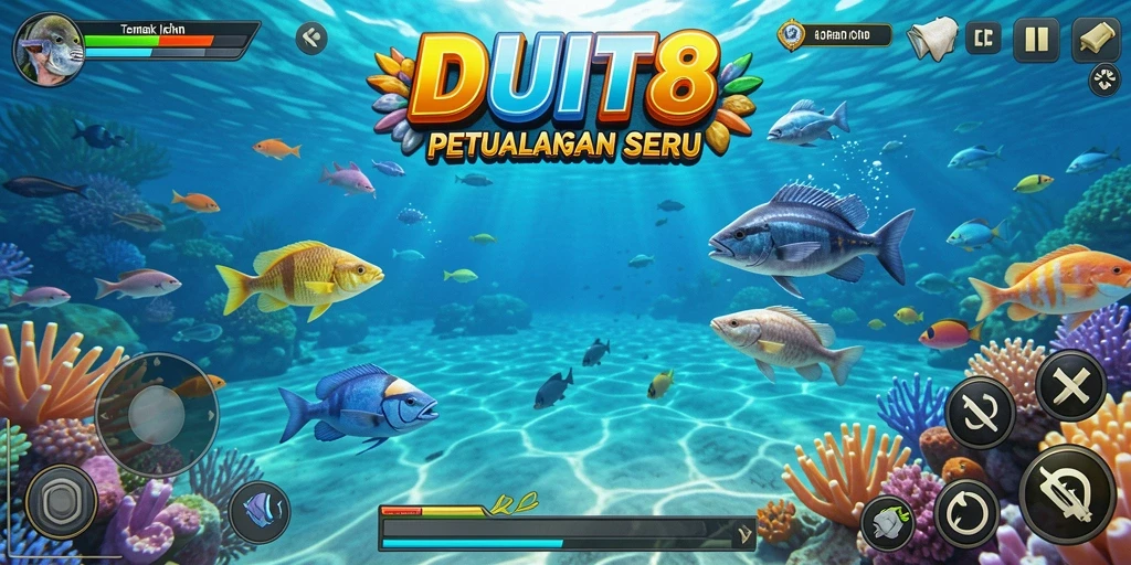 Tampilan gameplay Tembak Ikan yang menakjubkan di DUIT8.