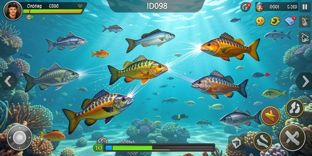 Screenshot gameplay Tembak Ikan yang seru dan kompetitif.