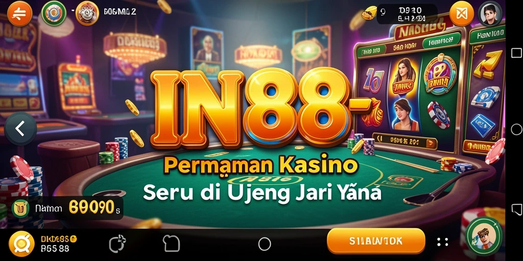 Tangkapan layar IN88 menampilkan gameplay Kasino yang mendebarkan.
