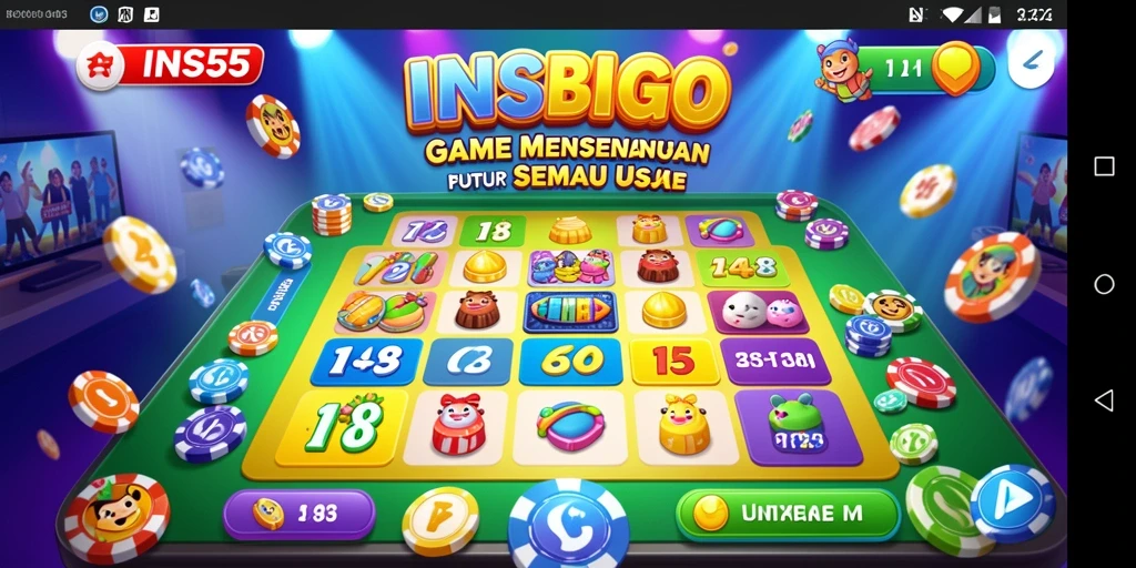 Tampilan gameplay Bingo yang mengasyikkan dan interaktif.