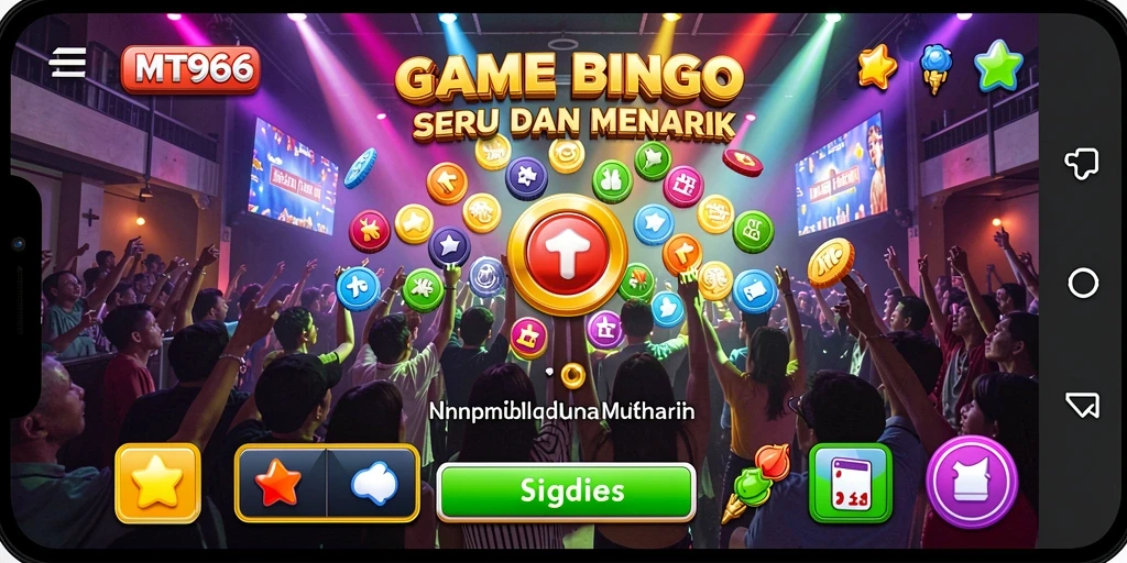 Screenshot gameplay Bingo MT966 menampilkan momen mendebarkan saat menunggu hasil.
