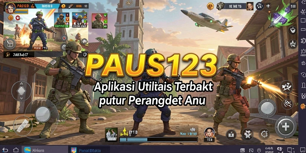 Screenshot utama PAUS123 yang menunjukkan fitur utilitas yang menarik.
