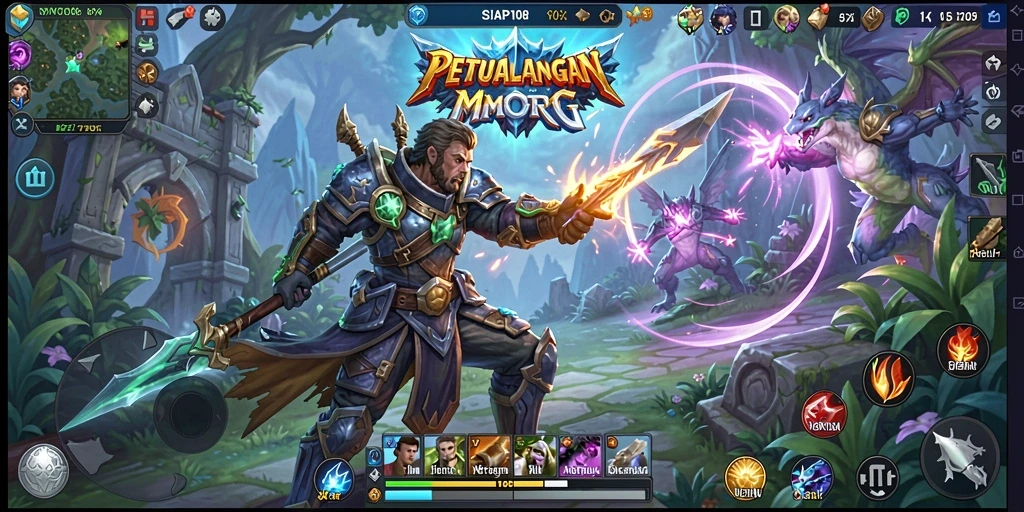 Tampilan gameplay menakjubkan dari SIAP108 yang penuh aksi.